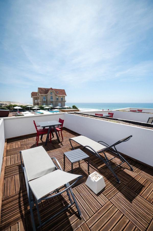 Le Grand Hotel De La Plage Biscarrosse-Plage Esterno foto
